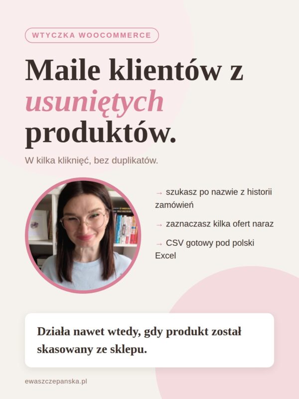 Wtyczka do pobrania adresów email z bazy Woocommerce