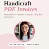 Ręcznie robiony produkt: okladka-handicraft-pdf-invoices - unikalne rękodzieło